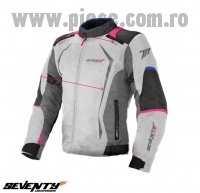 Geaca (jacheta) femei Racing Seventy vara/iarna model SD-JR49 culoare: gri/albastru/roz – marime: XS